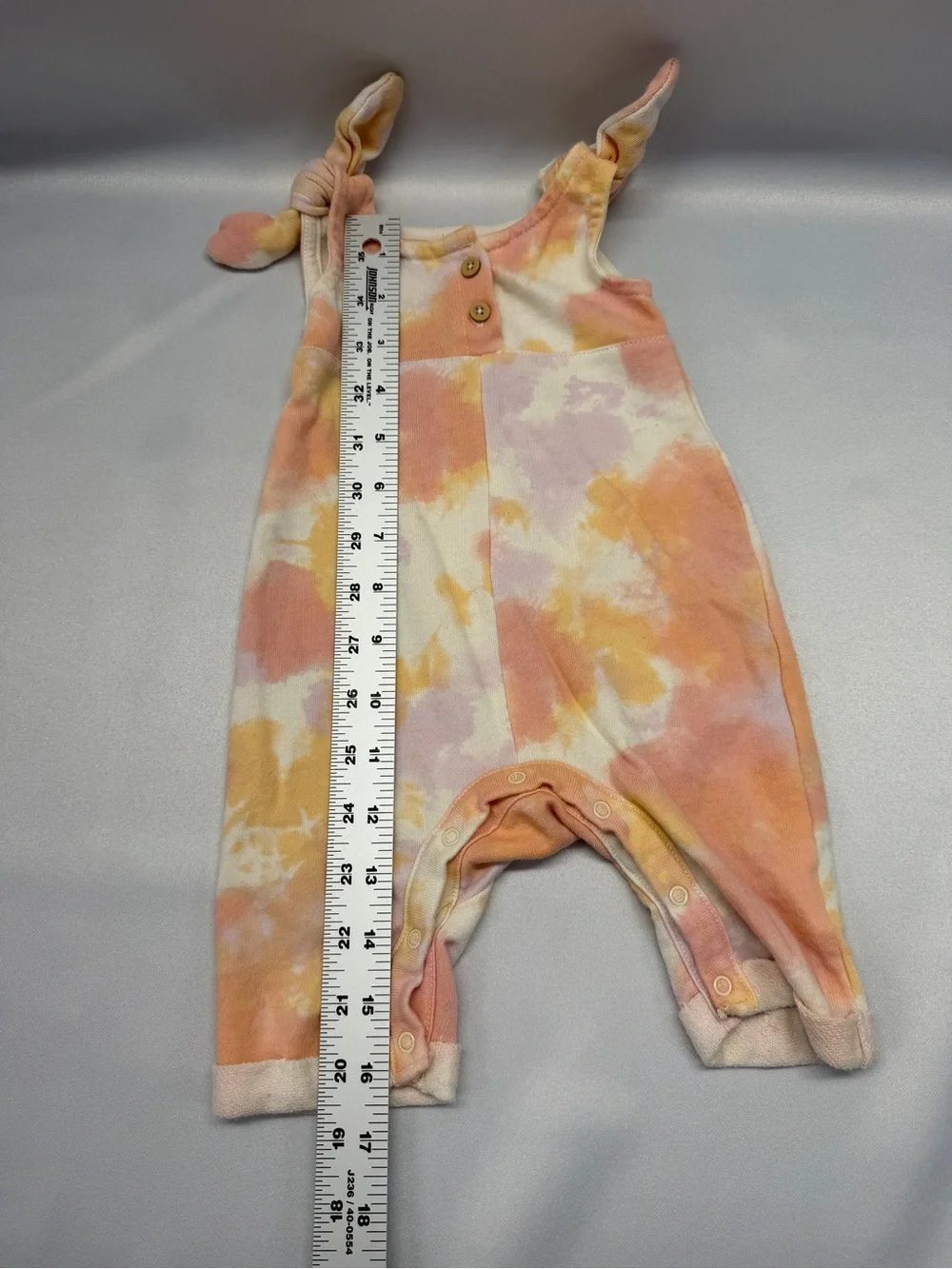 Grayson Mini Girls’ Tie‑Dye Romper | Pastel | GUC | 0–3M